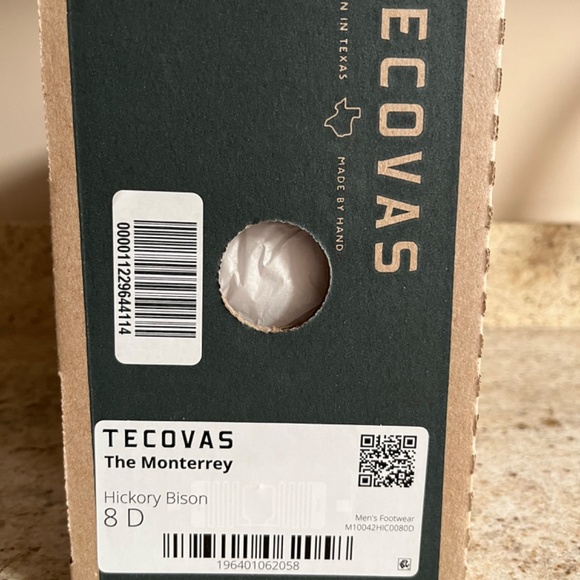 Tecovas Monterrey Hickory Bison size 8D